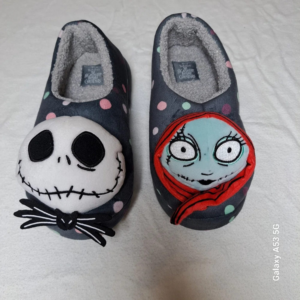 Disney Gray and Red Character Slippers
